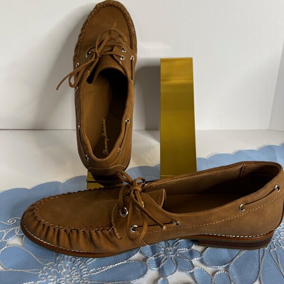 Tommy Bahama Brown Leather Loafers - Picture 3 of 4